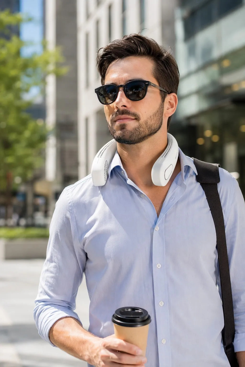 IceNeck 2026™ Pro Wearable Air Conditioner - 7000mAh, Semiconductor Cooling & 360° Airflow