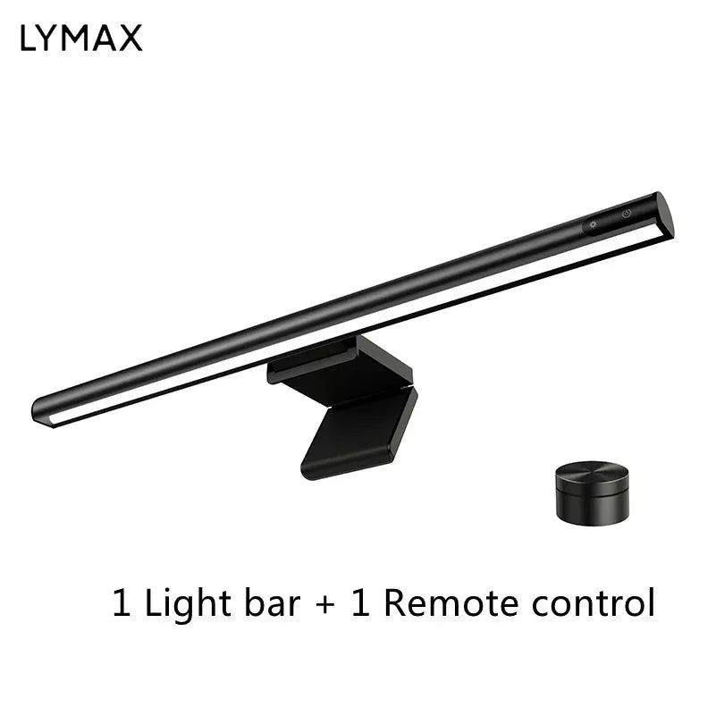 LYMAX M2Plus Aluminum Monitor Light Bar – Wireless Remote Control, Asymmetric Eye-Care Tech for WFH & Designers