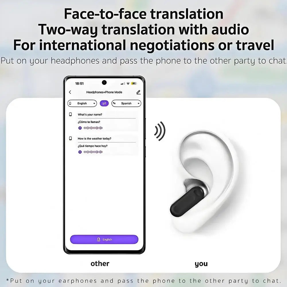 HTC NE20 Bluetooth V6.0 Earphones Wireless Bluetooth Earbuds with AI Real-Time Translation, Active Noise Cancellation, Low Latency Gaming & Touch Control
