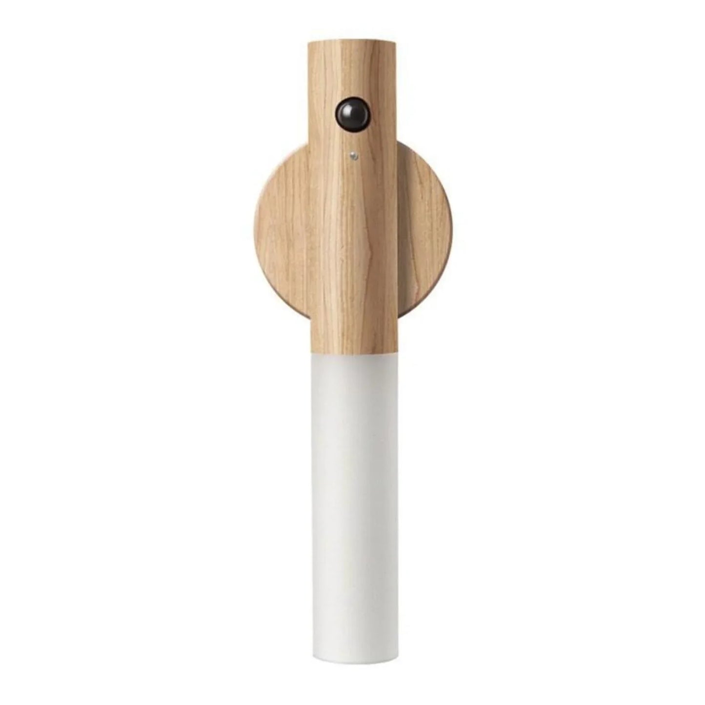 Modern wooden and white smart device with sleek design for tech enthusiasts