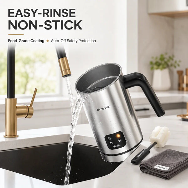 Easy-Rinse Non-Stick Interior & Auto-Off Safety