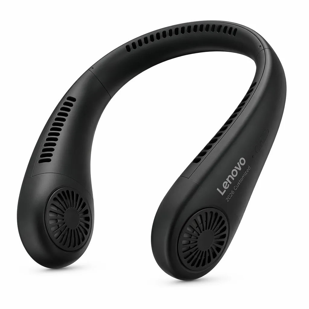 Lenovo 2026 Branded Neck Fan Anchor - Midnight Black Matte Professional Finish