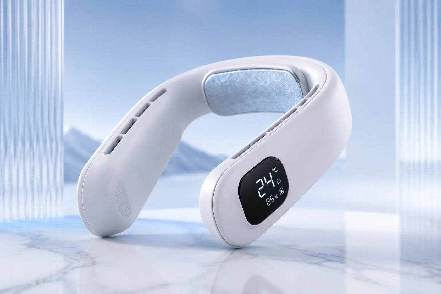 IceNeck 2026™ Pro Wearable Air Conditioner - 7000mAh, Semiconductor Cooling & 360° Airflow