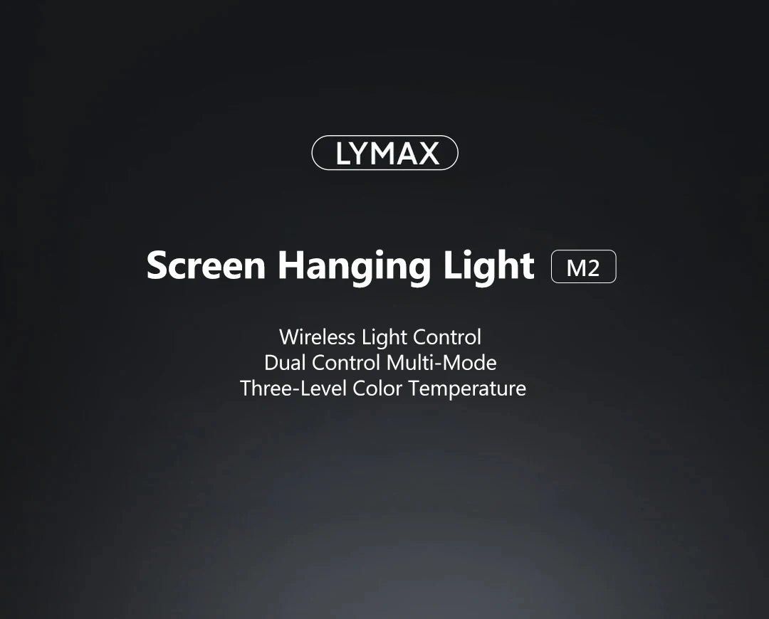 LYMAX M2Plus Aluminum Monitor Light Bar – Wireless Remote Control, Asymmetric Eye-Care Tech for WFH & Designers