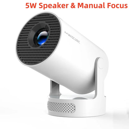 Magcubic HY300 Pro+ Portable Projector – 4K 720P Mini Smart Projector with WiFi 6, BT5.4, Auto Keystone, 180° Rotation & 5W Speaker