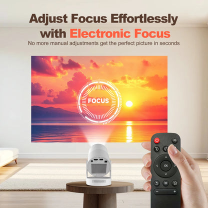 Magcubic HY300 Pro+ Portable Projector – 4K 720P Mini Smart Projector with WiFi 6, BT5.4, Auto Keystone, 180° Rotation & 5W Speaker