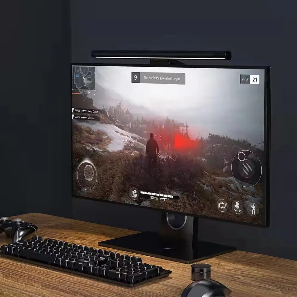 LYMAX M2Plus Aluminum Monitor Light Bar – Wireless Remote Control, Asymmetric Eye-Care Tech for WFH & Designers