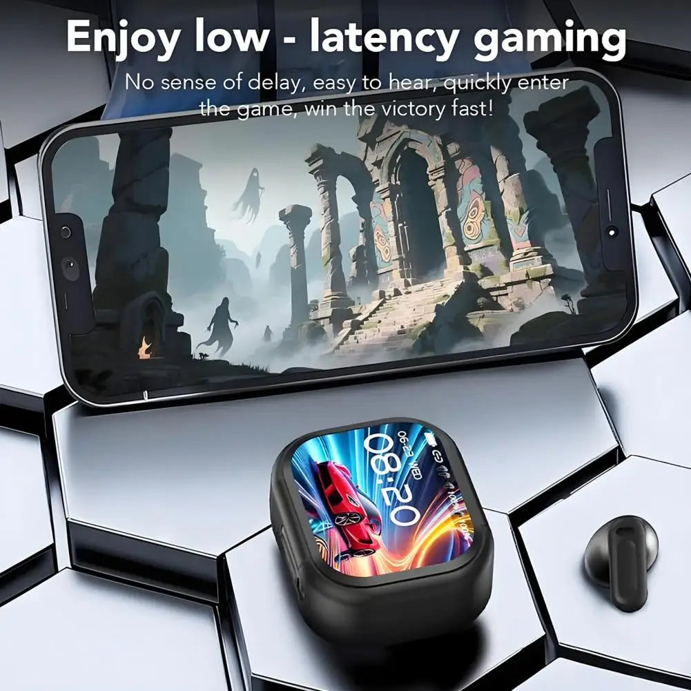 HTC NE20 Bluetooth V6.0 Earphones Wireless Bluetooth Earbuds with AI Real-Time Translation, Active Noise Cancellation, Low Latency Gaming & Touch Control