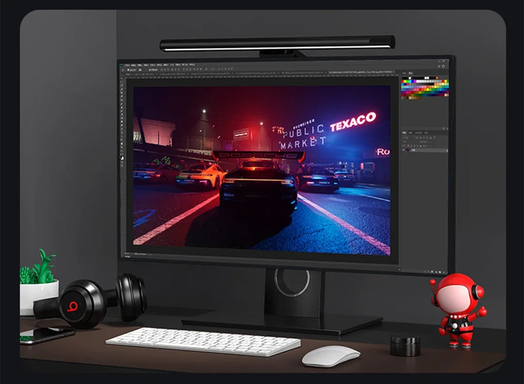 LYMAX M2Plus Aluminum Monitor Light Bar – Wireless Remote Control, Asymmetric Eye-Care Tech for WFH & Designers