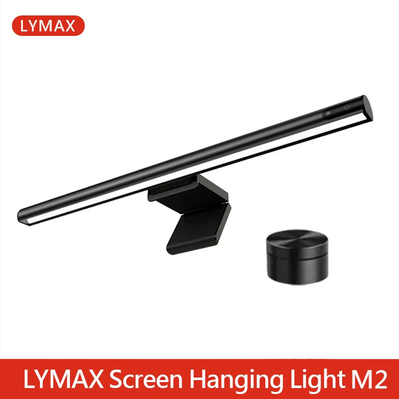 LYMAX M2Plus Aluminum Monitor Light Bar – Wireless Remote Control, Asymmetric Eye-Care Tech for WFH & Designers