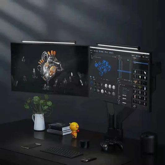 LYMAX M2Plus Aluminum Monitor Light Bar – Wireless Remote Control, Asymmetric Eye-Care Tech for WFH & Designers