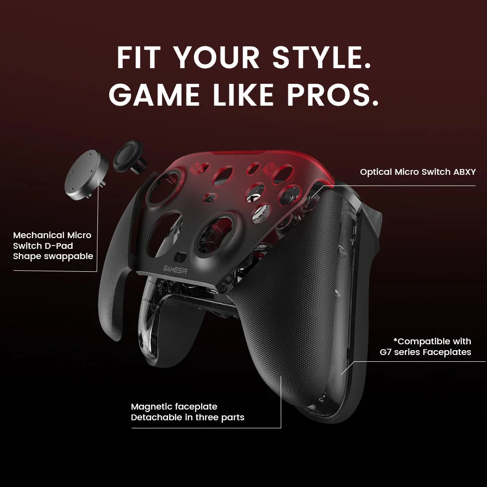 GameSir G7 Pro Xbox Controller – Wired/Wireless Gaming Gamepad with Hall Effect Triggers, Gyro Aiming & Smart Charging Dock for Xbox, PC, Steam & Android