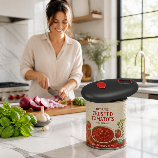 SwiftCut 2026™ Pro Automatic Can Opener - One-Touch Hands-Free with Smooth Edge Technology for Seniors & Arthritis