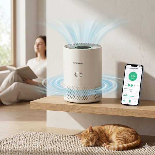 InnoDeviceHub Select: Chuboor Smart H13 True HEPA Air Purifier for Allergies & Pets
