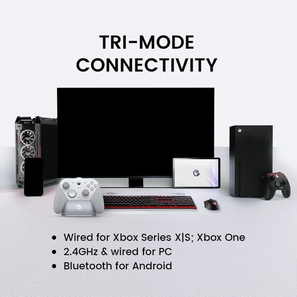 Wireless and wired GameSir G7 Pro gaming controller with Hall Effect sticks and triggers