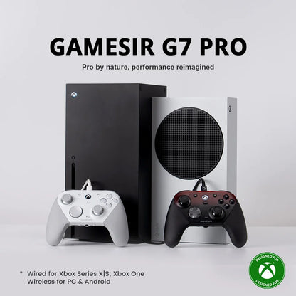Wireless and wired GameSir G7 Pro gaming controller with Hall Effect sticks and triggers