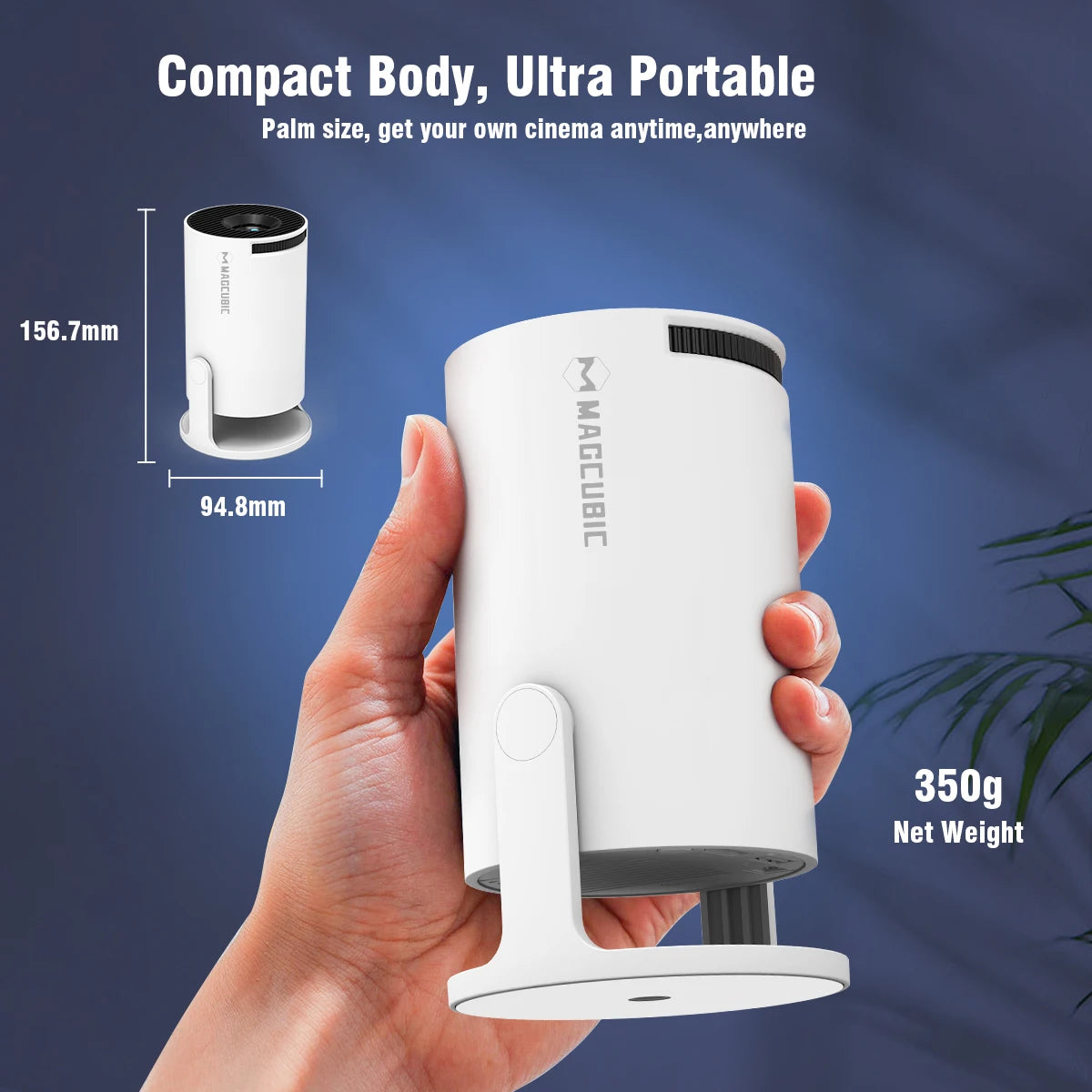 Magcubic HY300 Pro+ smart projector for travel, home cinema, and outdoor use5