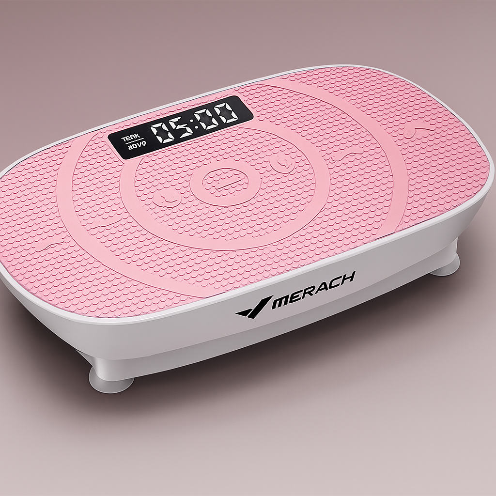 MERACH vibration plate exercise machine with resistance bands for home fitness