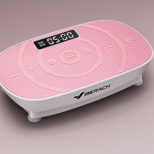 MERACH vibration plate exercise machine with resistance bands for home fitness