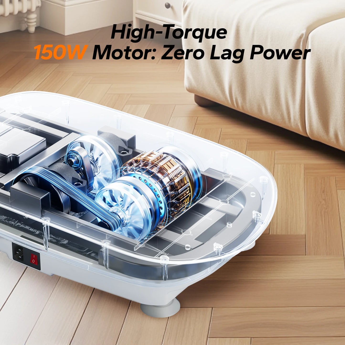 Portable vibration exercise machine for fat burning and circulation boost