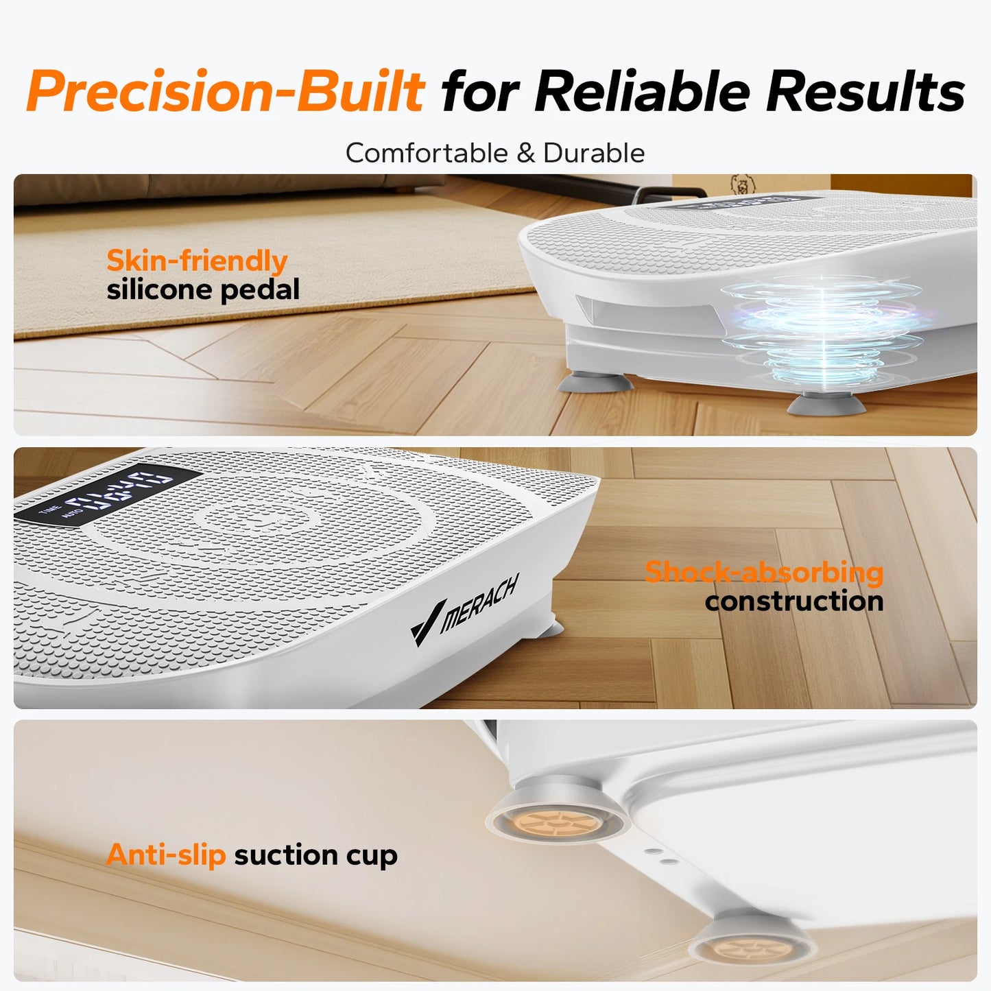 Home gym vibration plate for shaping, lymphatic drainage, and cardio training