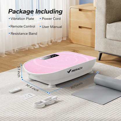 Whole body workout vibration plate with LED display and Bluetooth